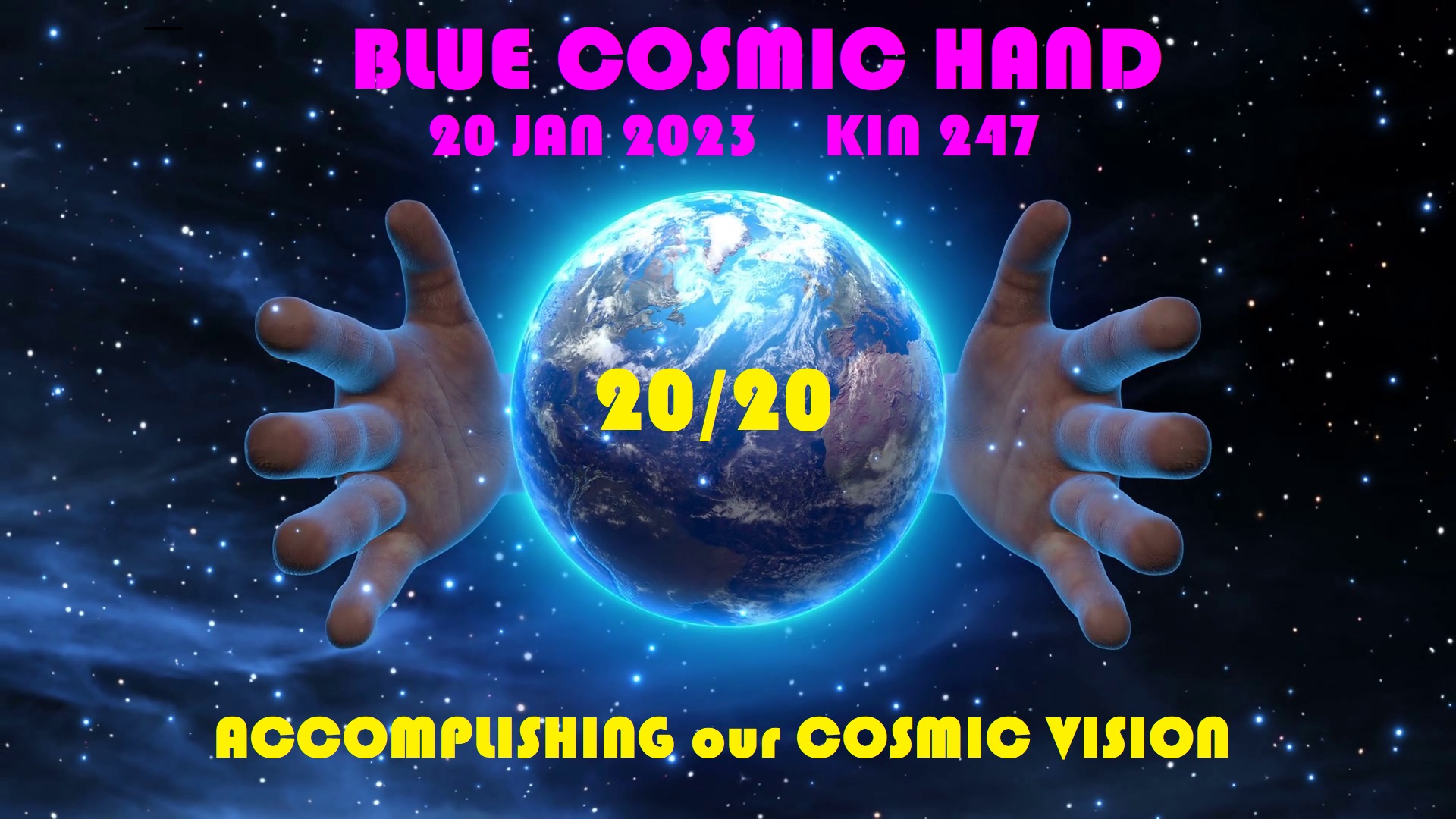 BLUE COSMIC HAND