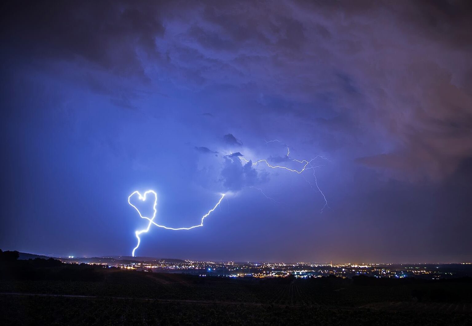 The Heart-Shaped Lightning Strike