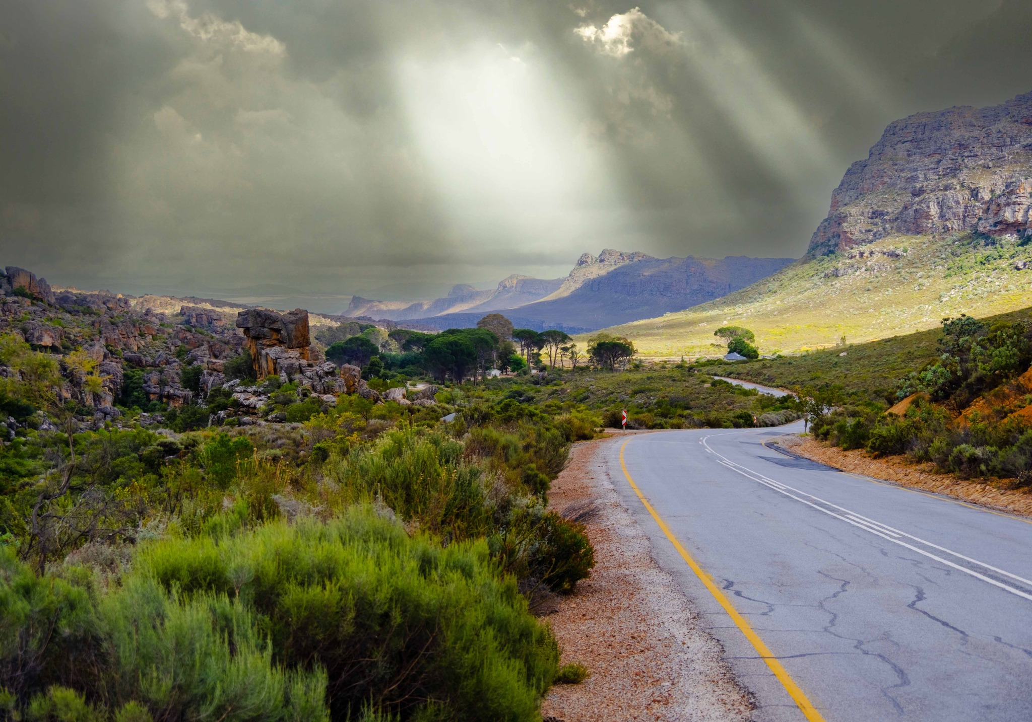 Cederberg Mountain Catchment Area from Doringbos South Africa
