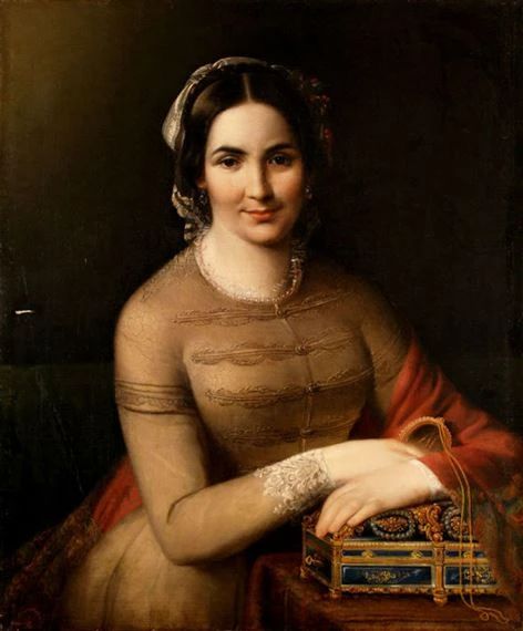 Portrait Of A Woman With Jewellery Box