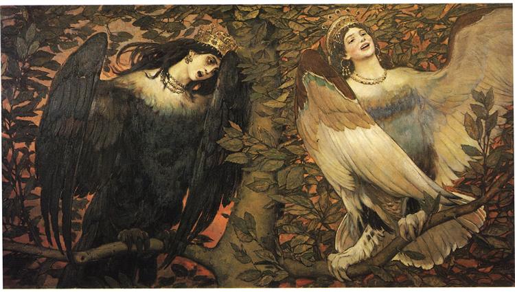 Sirin and Alkonost The Birds of Joy and Sorrow