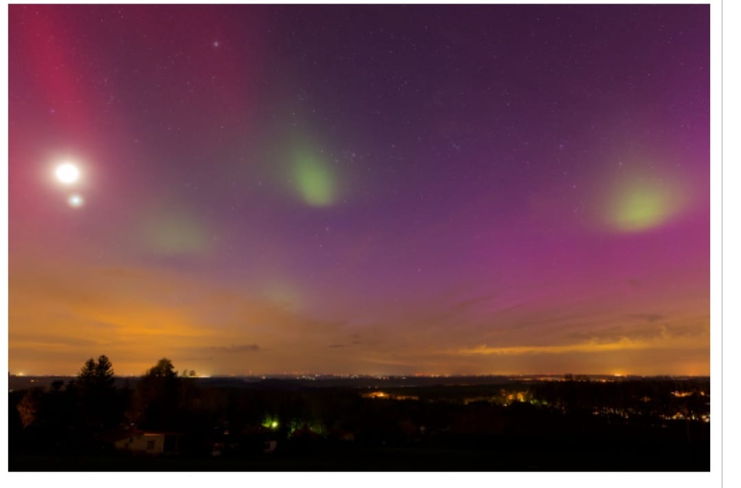 Strange Auroras April 23rd Europe