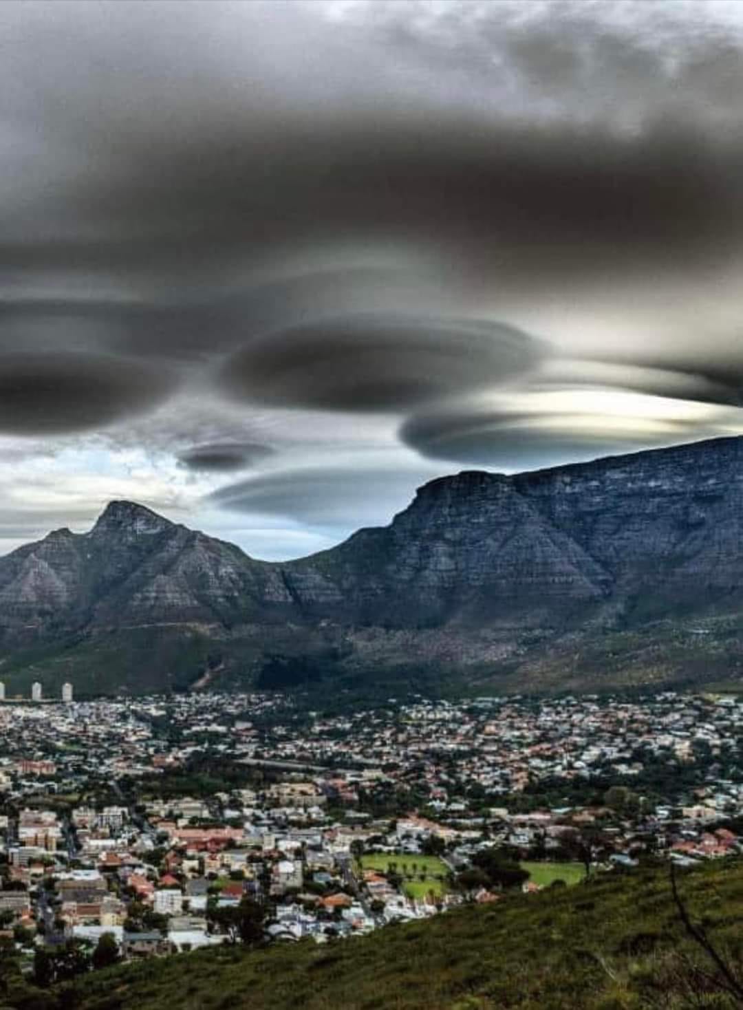 Strange clouds were recorded in South Africa