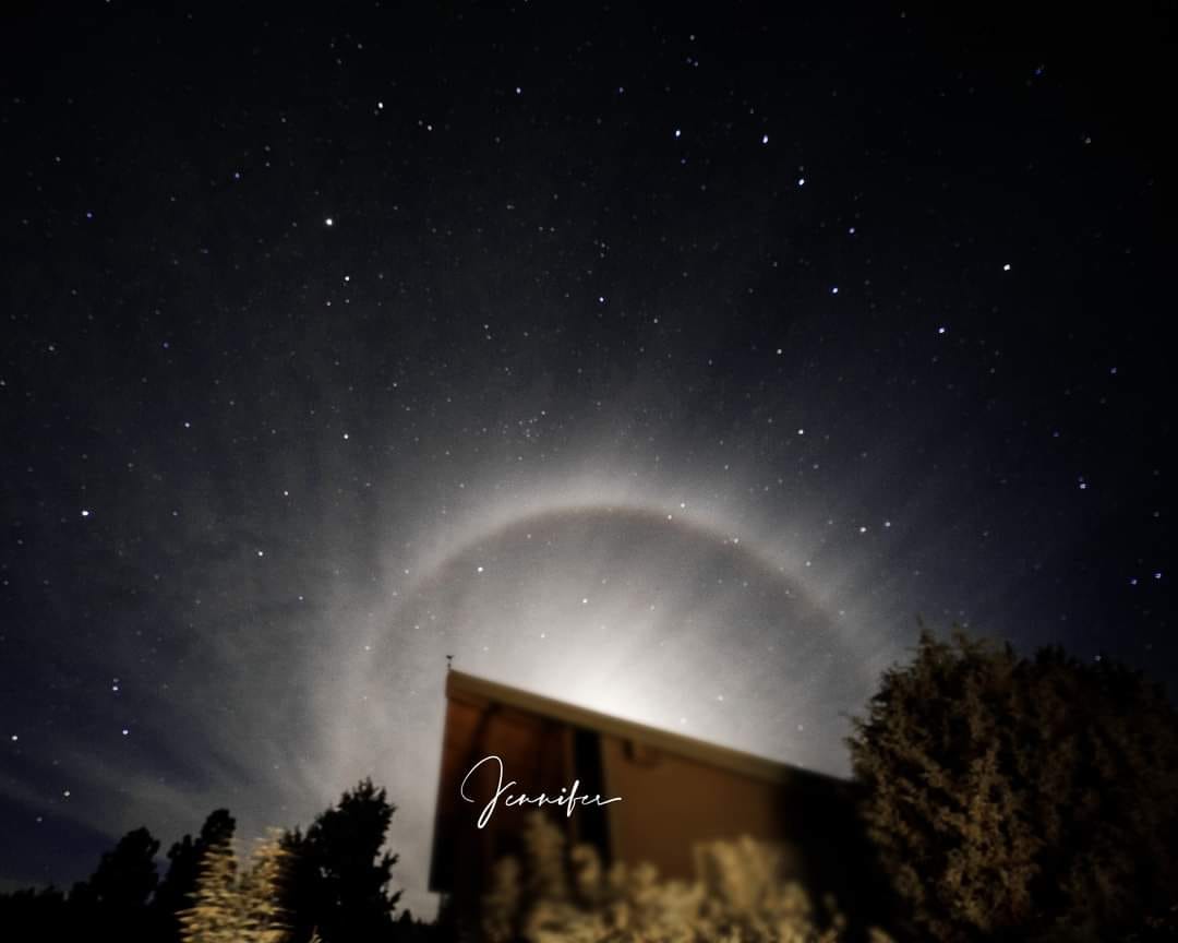 Lunar Halo phenomenon was recorded yesterday in northeastern California