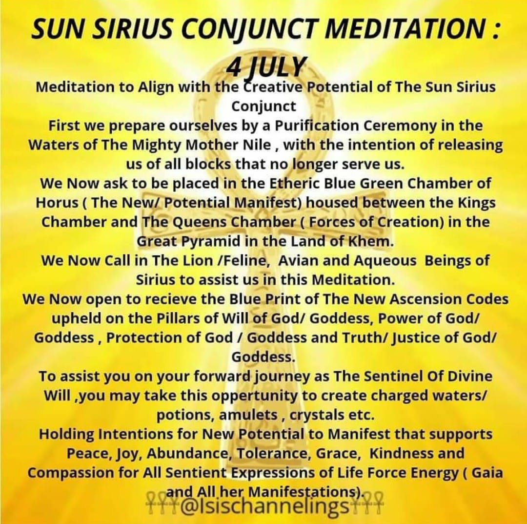 Sun Sirius Conjunction