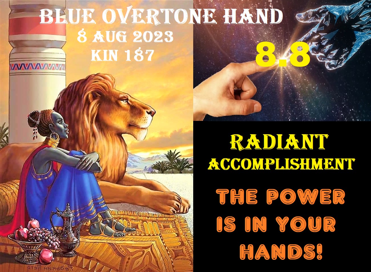 BLUE OVERTONE HAND