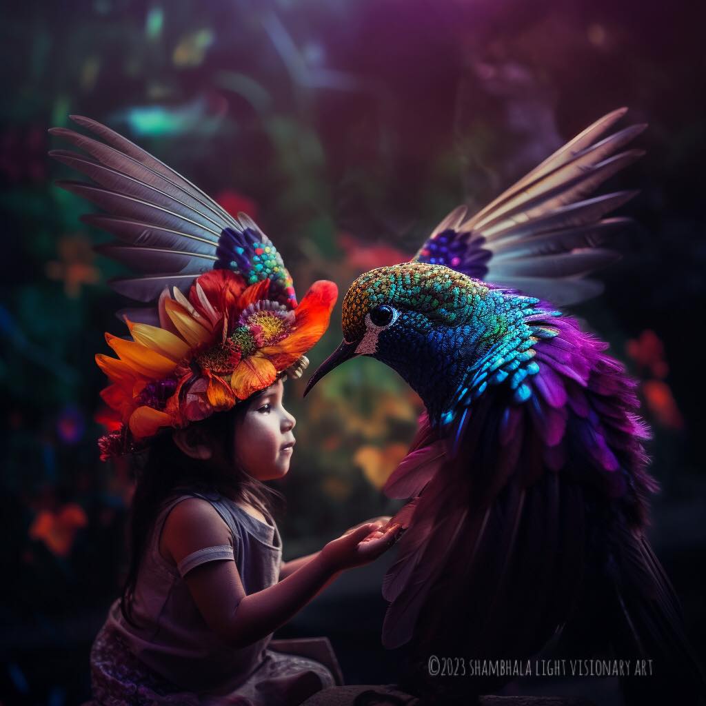 Rainbow Baby Bird