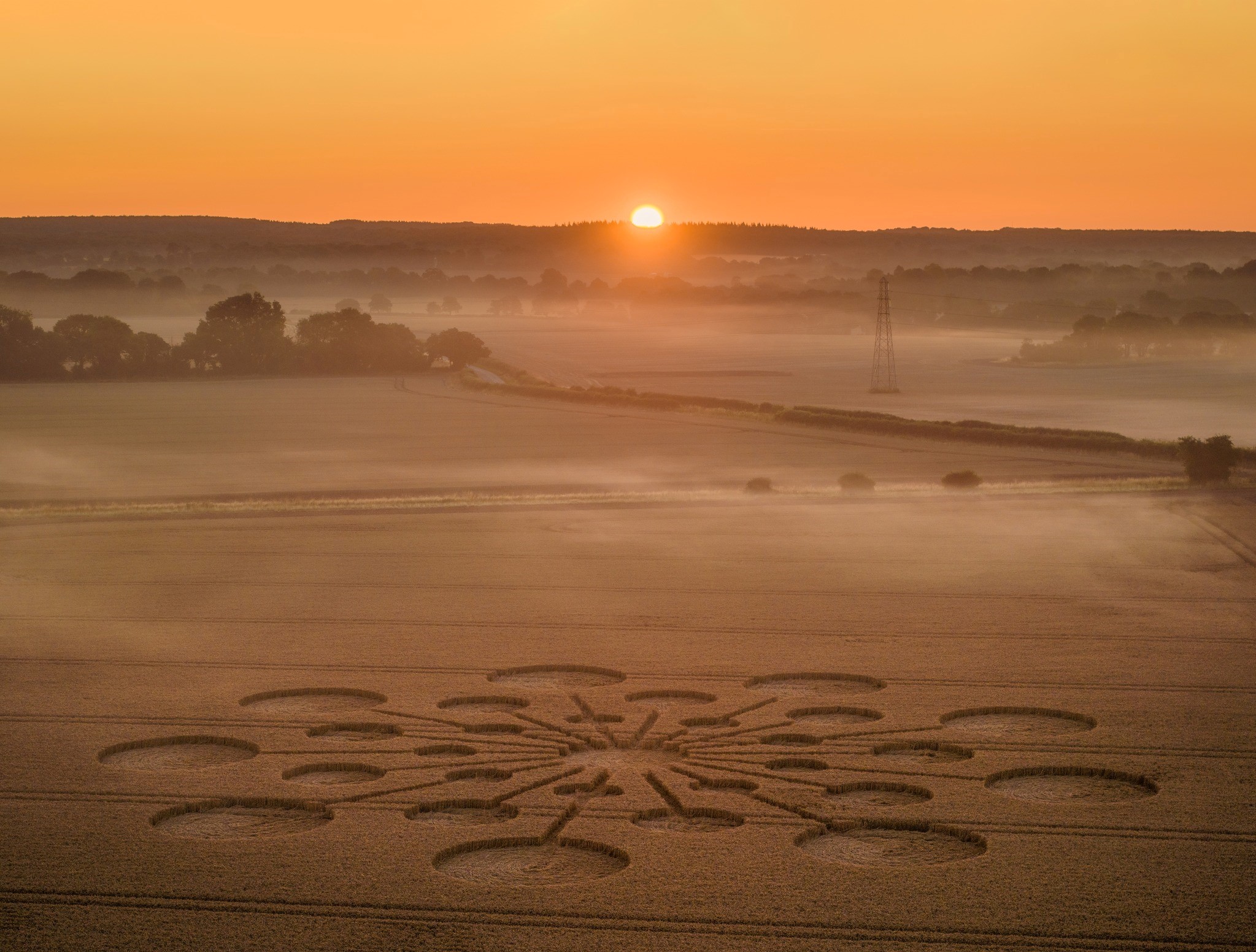 Encoded crop circles