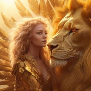 Read more about the article The Lady and the Lion ~ LIFE ITSELF IS A MIRACLE ~ Golden Souls ~ The Magnetics Of Mother