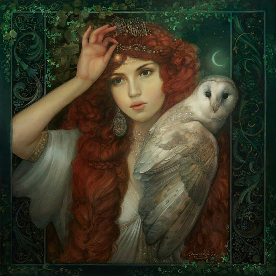 Athena, Goddess of Wisdom and her sacred owl