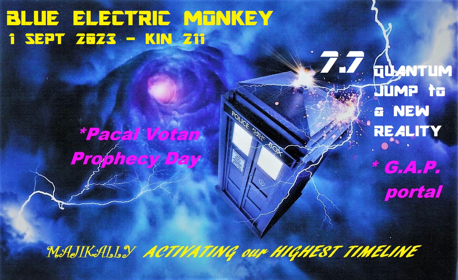 BLUE ELECTRIC MONKEY