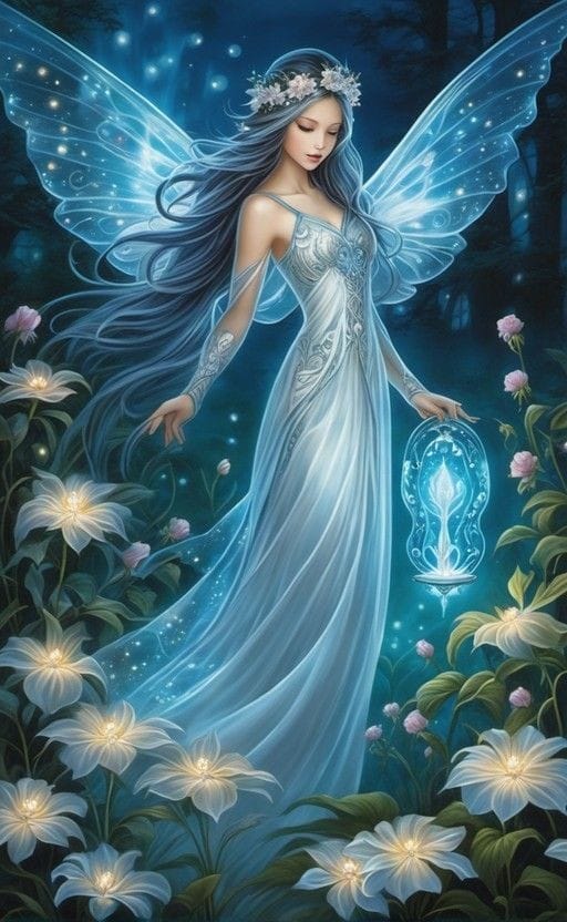 Blue Fairy Light