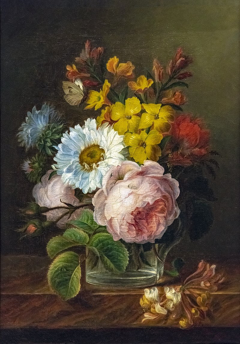 Bouquet of Flowers in a Glass of Water