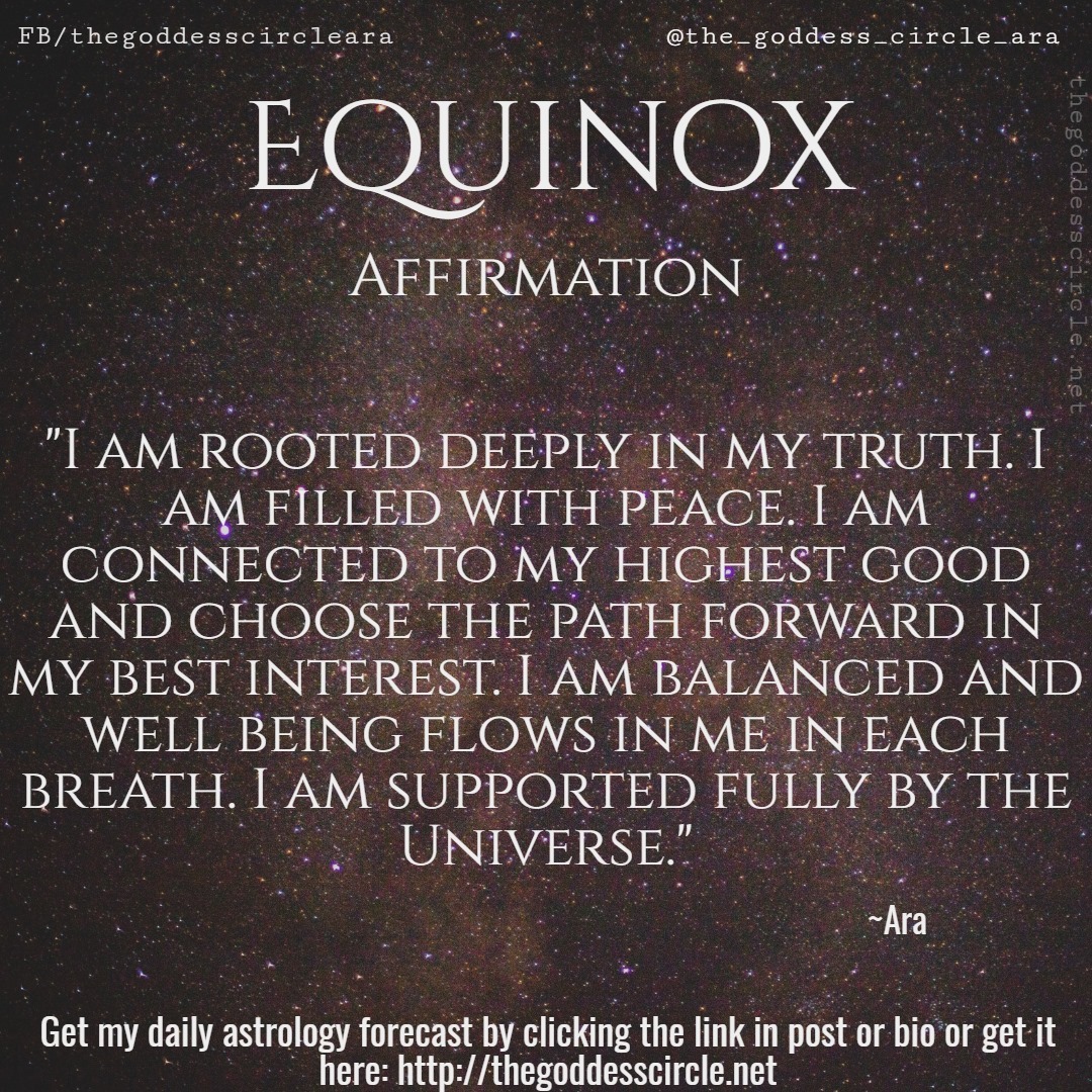 EQUINOX AFFIRMATION