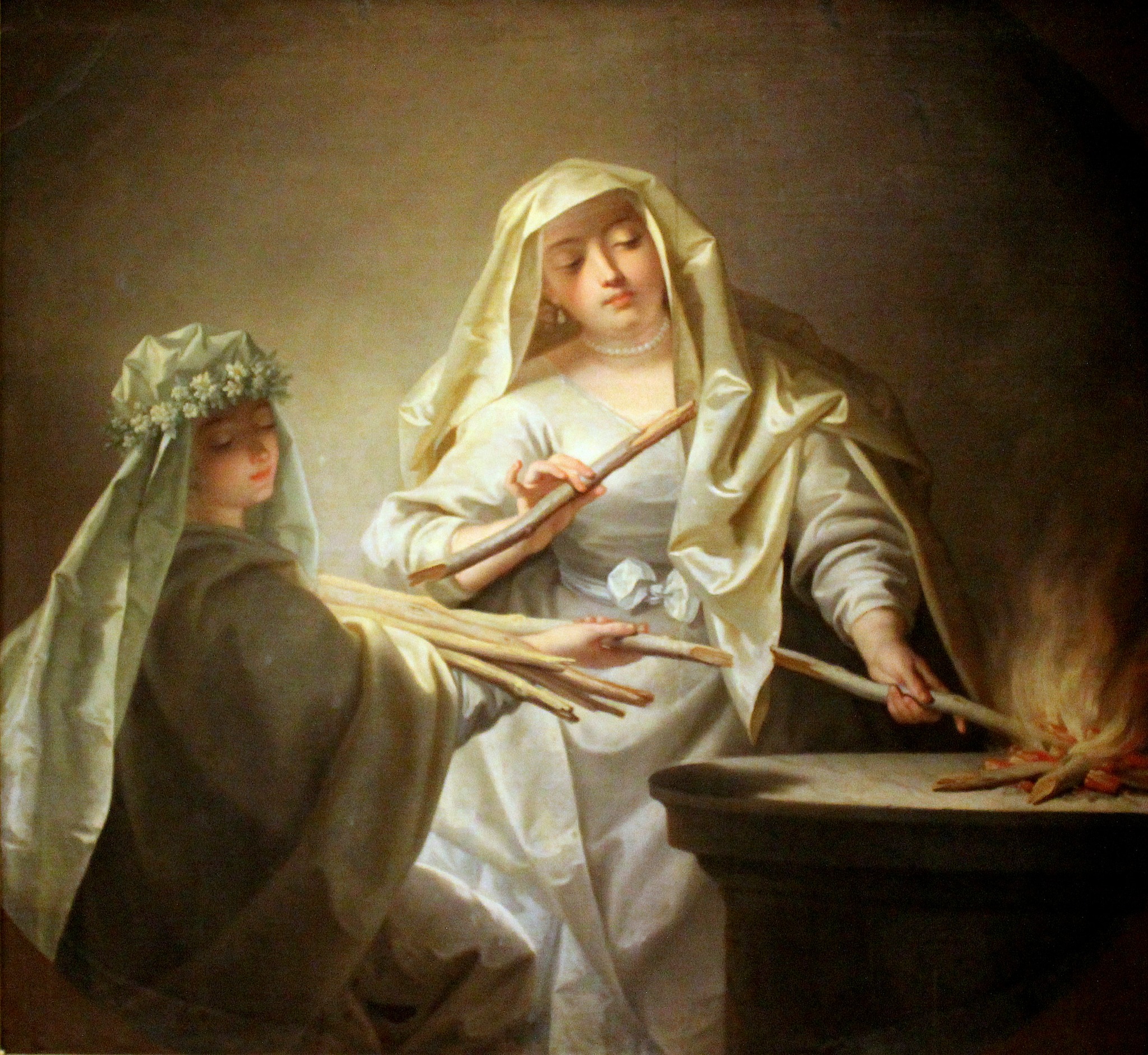 Virgins at the hearth fire of the Goddess Vesta