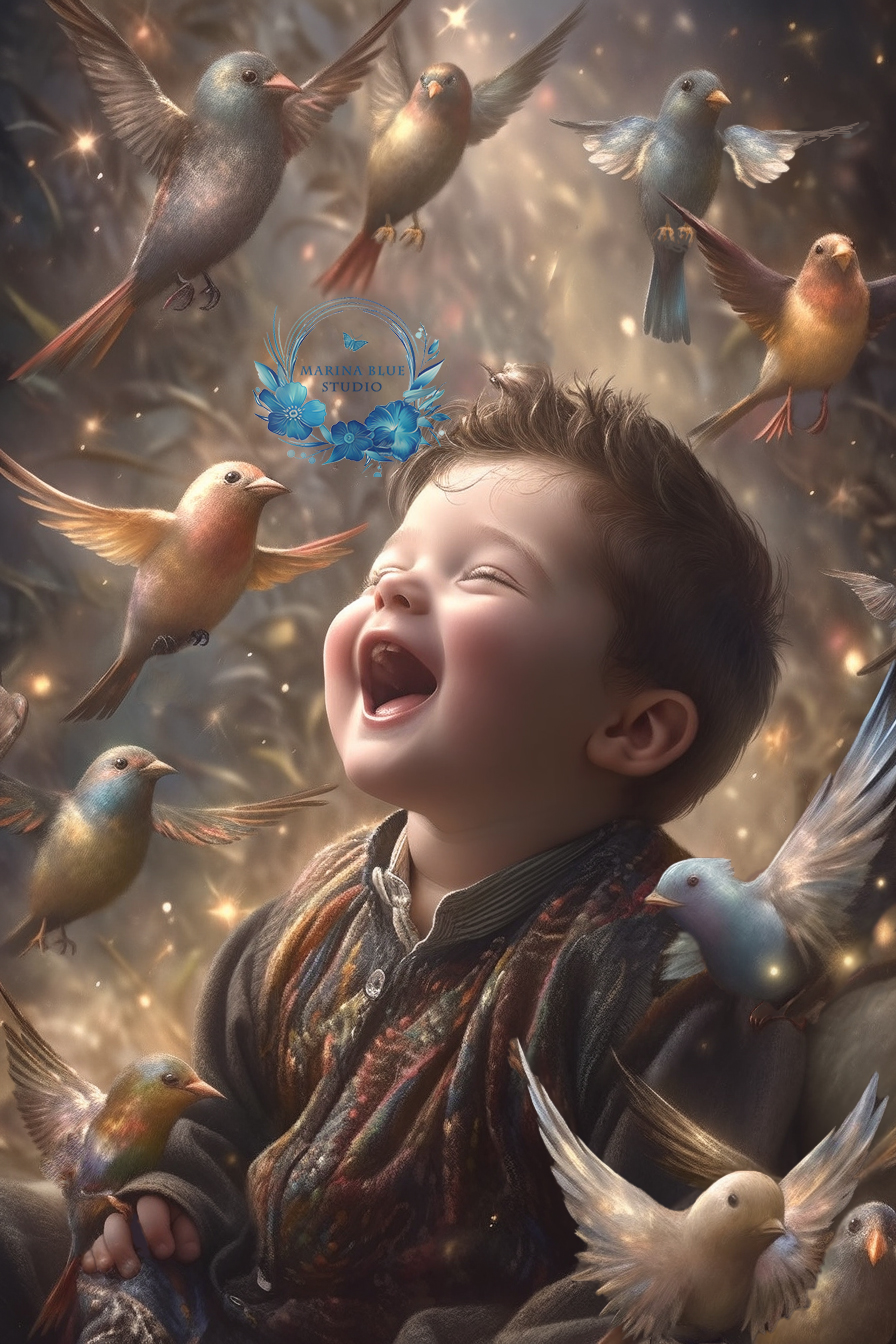 A Boy with his Birds