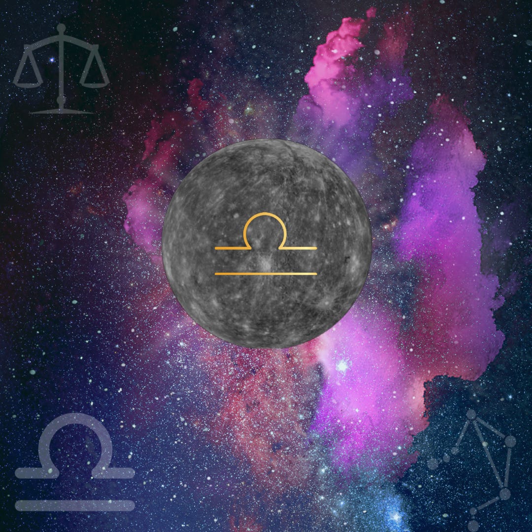 Mercury, ruler of the mental realm, is shifting into the partnership sign of Libra