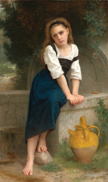 Orphan Girl at a Fountain