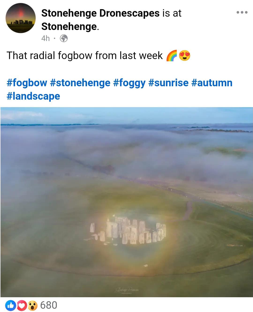 Stonehenge portal with the most amazing rainbow vortex