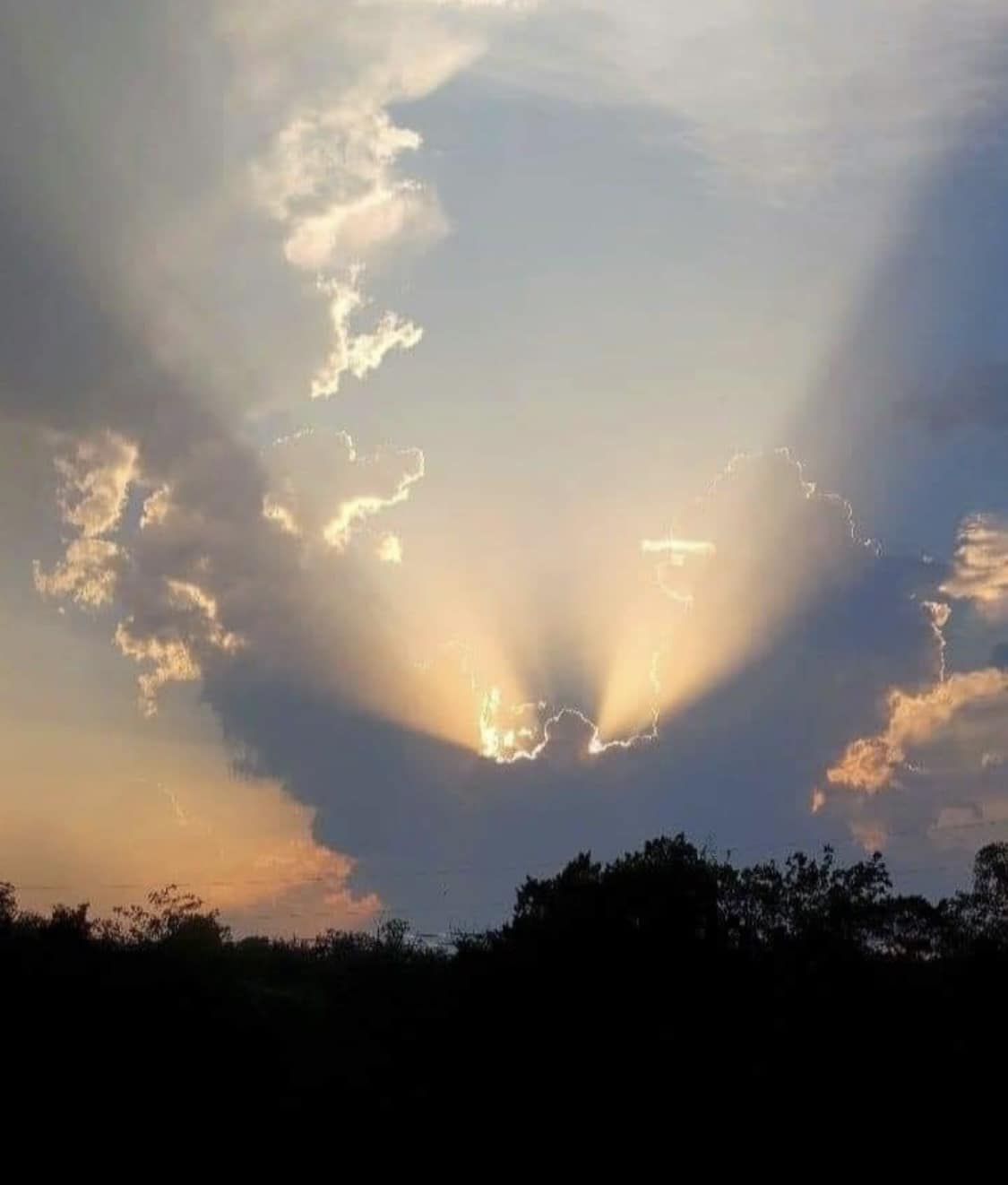 Angel over South East, Louisiana, USA