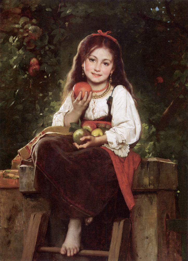 The apple picker by Léon Bazile Perrault