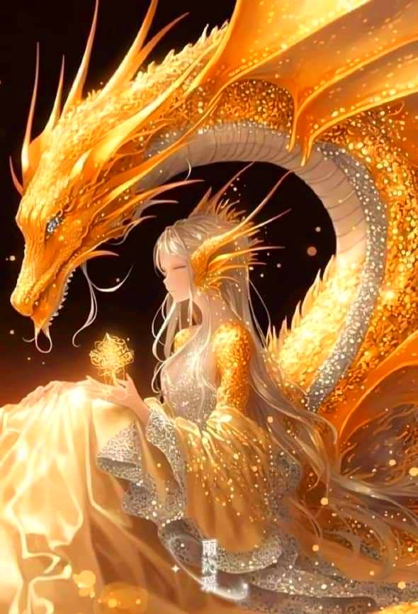 Gold Dragon Goddess