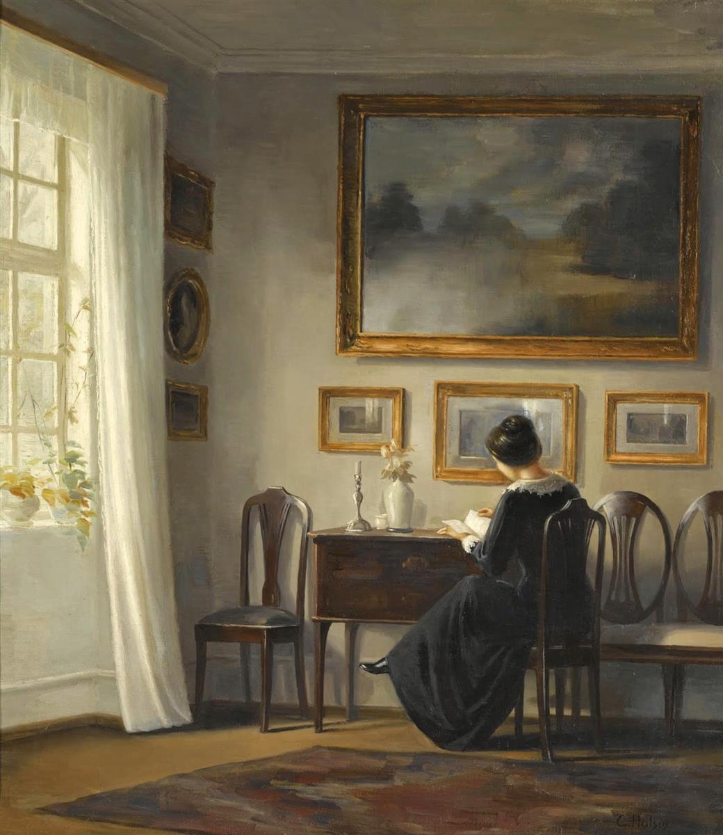 Lady Seated in a Drawing Room