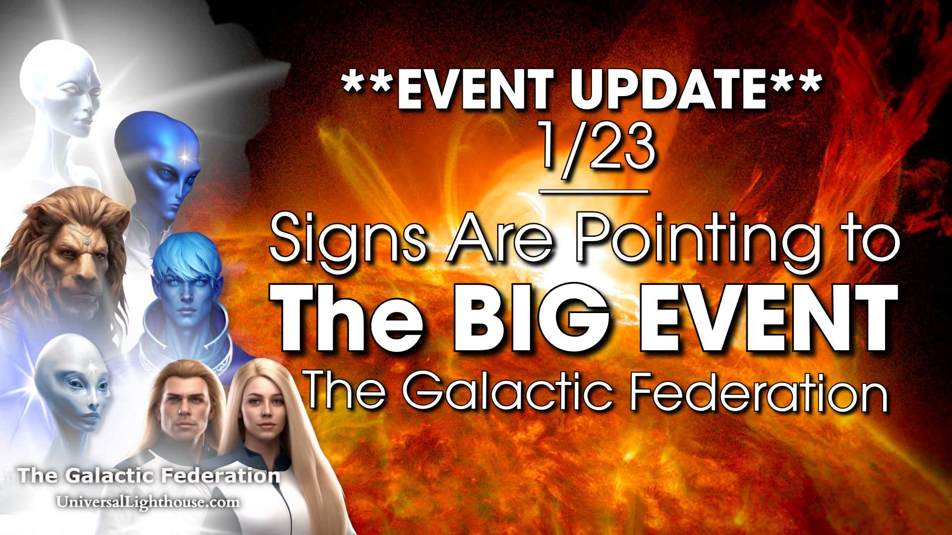 Signs Are Pointing to The BIG EVENT
