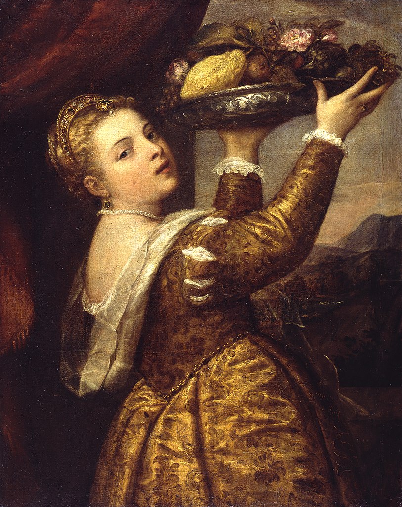 Girl with a Basket of Fruits