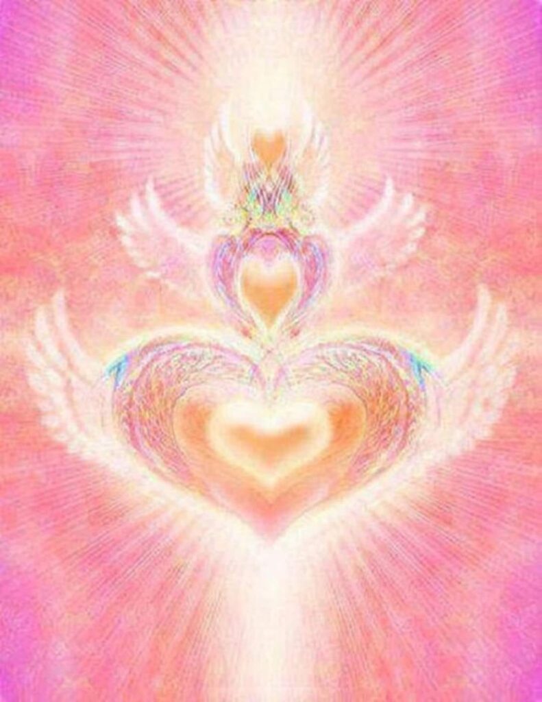 The heart centers expand into universal love