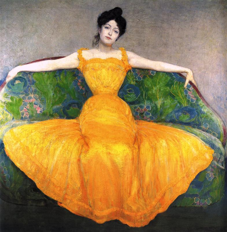 Lady in Yellow