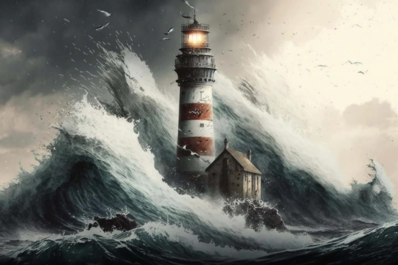 Like a lighthouse in a storm