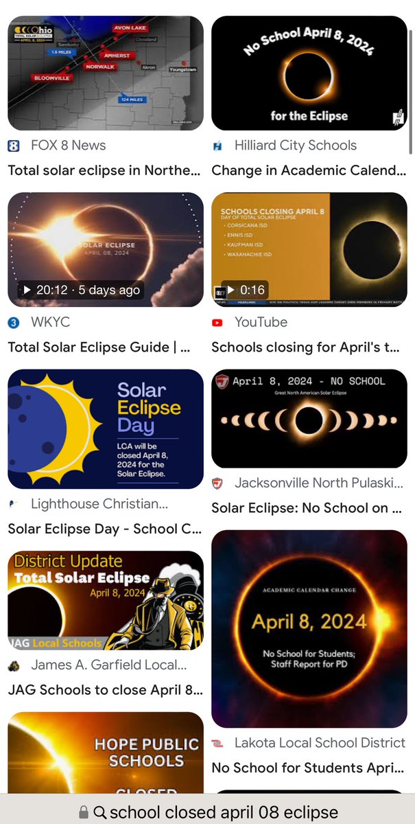 school closings for eclipse