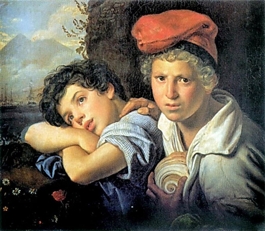 Neapolitan boys-fishermen