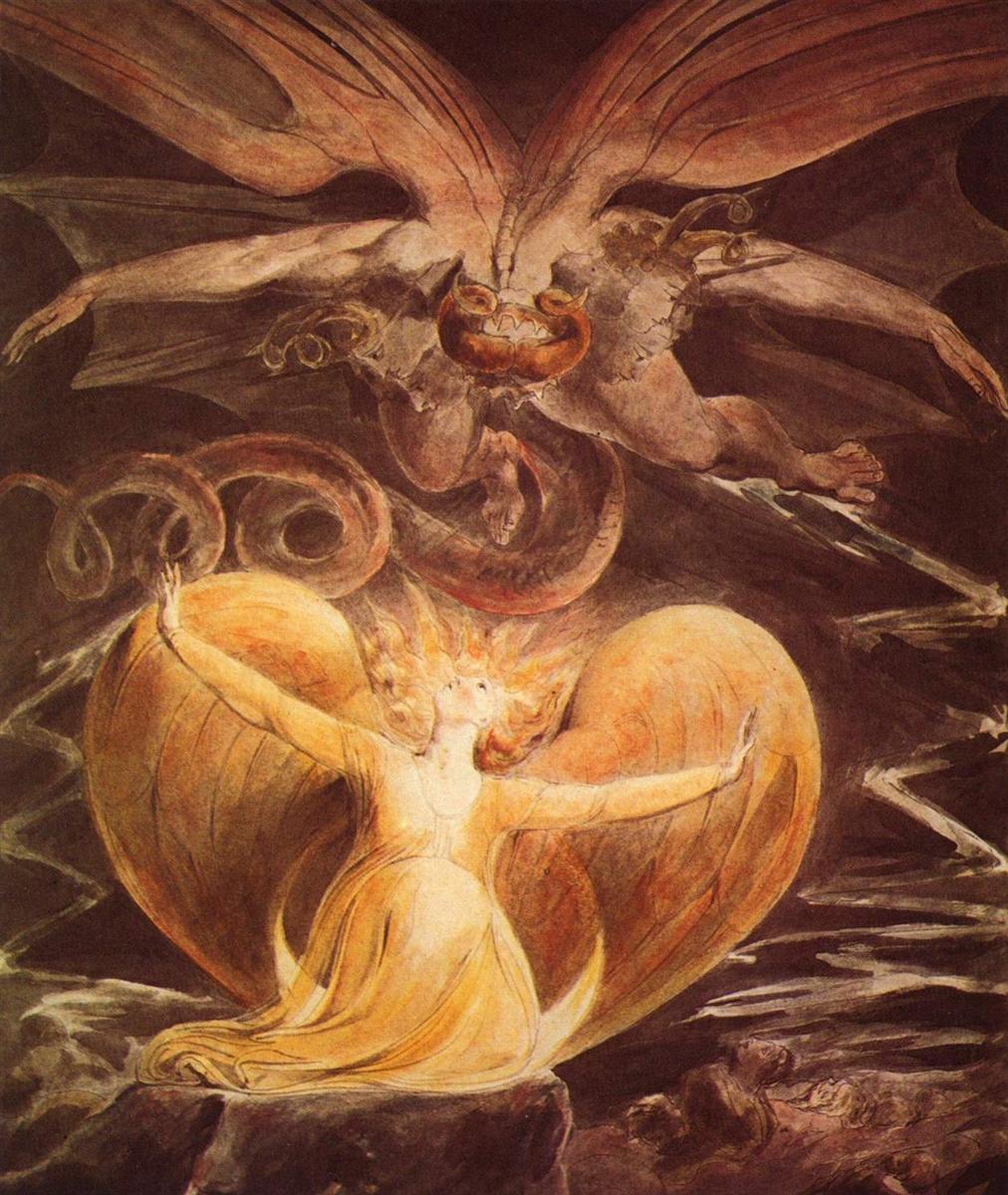 The Great Red Dragon and the Woman clothed with the sun