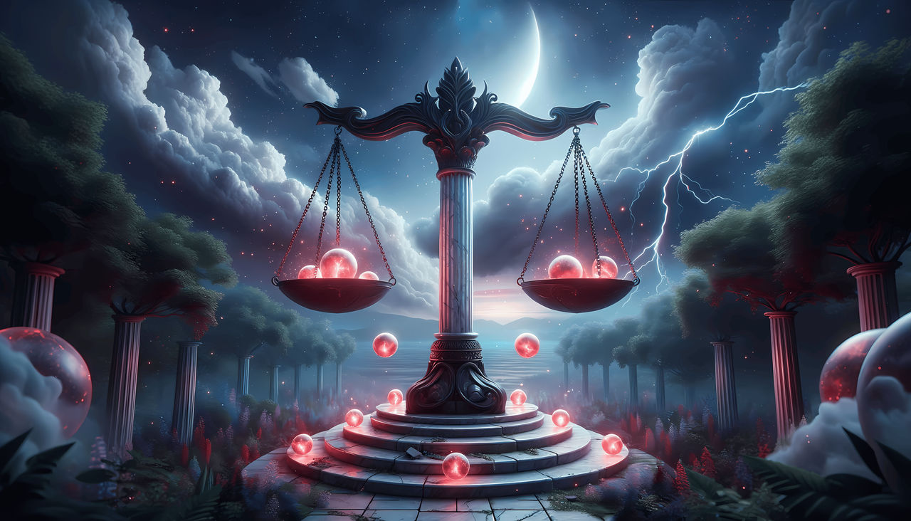 the Moon, ruler of the emotional realm, is in partnership oriented Libra, sign of the Scales