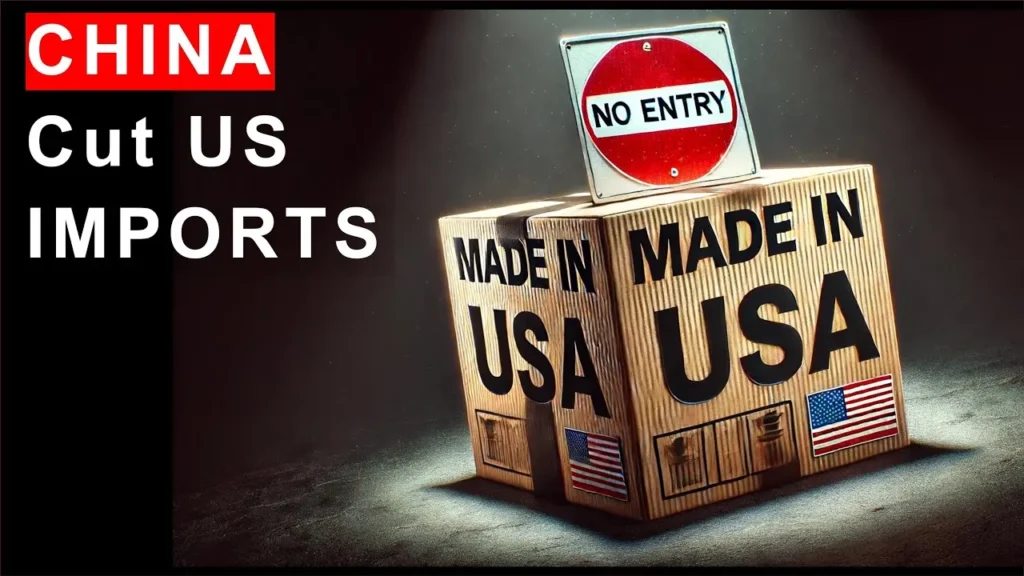 China cuts imports from the US