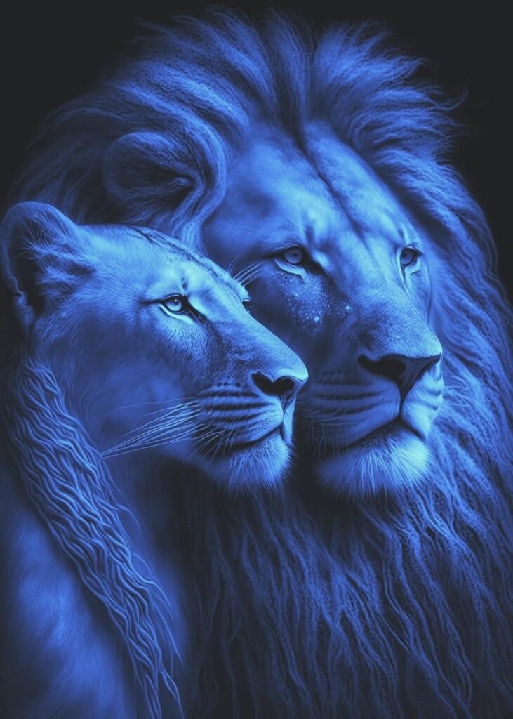 Azure Blue Lions