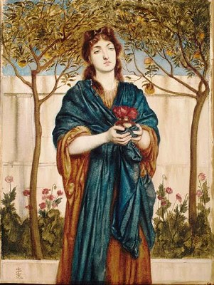 Priestess Offering Poppies