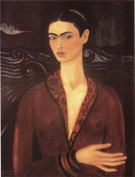 Self-portrait in a Velvet Dress