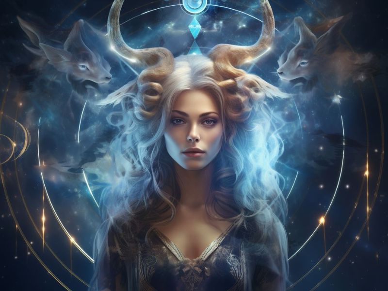 the Moon, ruler of intuitive reflections, spends the day in practical Capricorn, sign of the Goat