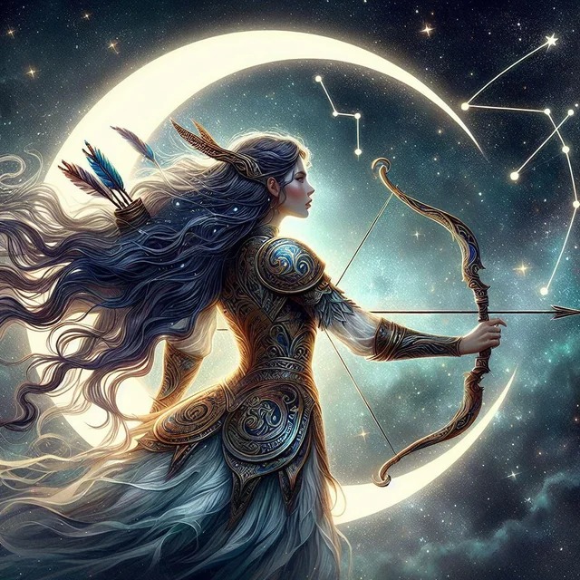 the Moon, ruler of our instincts and emotional responsiveness, in Sagittarius the Archer