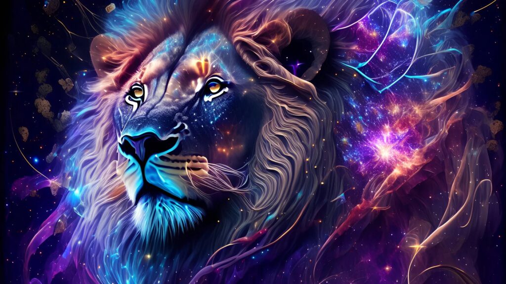 the Sun, ruler of our self-expression, in confident Leo the Lion is inconjunct Neptune