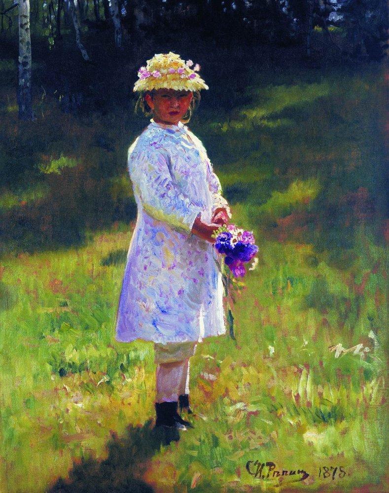 Girl with Flowers