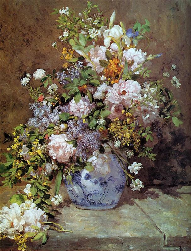 Spring Bouquet’ by Pierre-Auguste Renoir