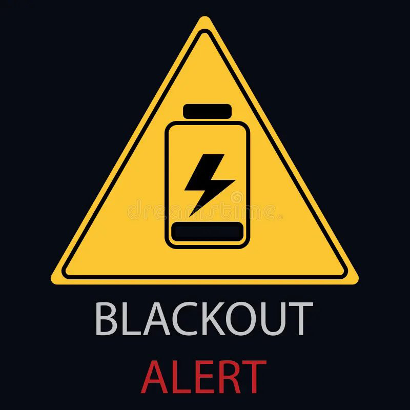 blackout alert