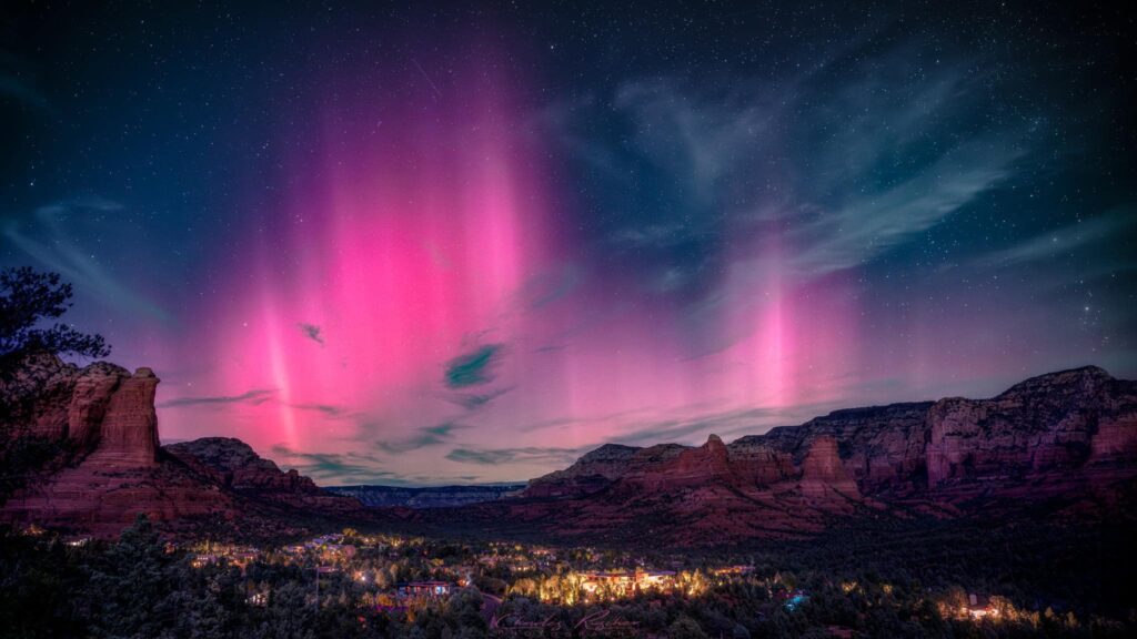 Aurora borealis - Sedona Arizona