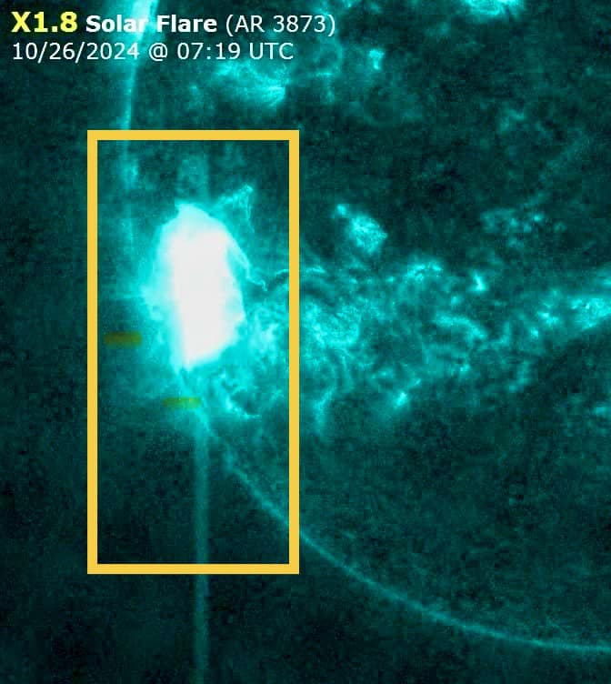 BIG X1.8 SOLAR FLARE ALERT