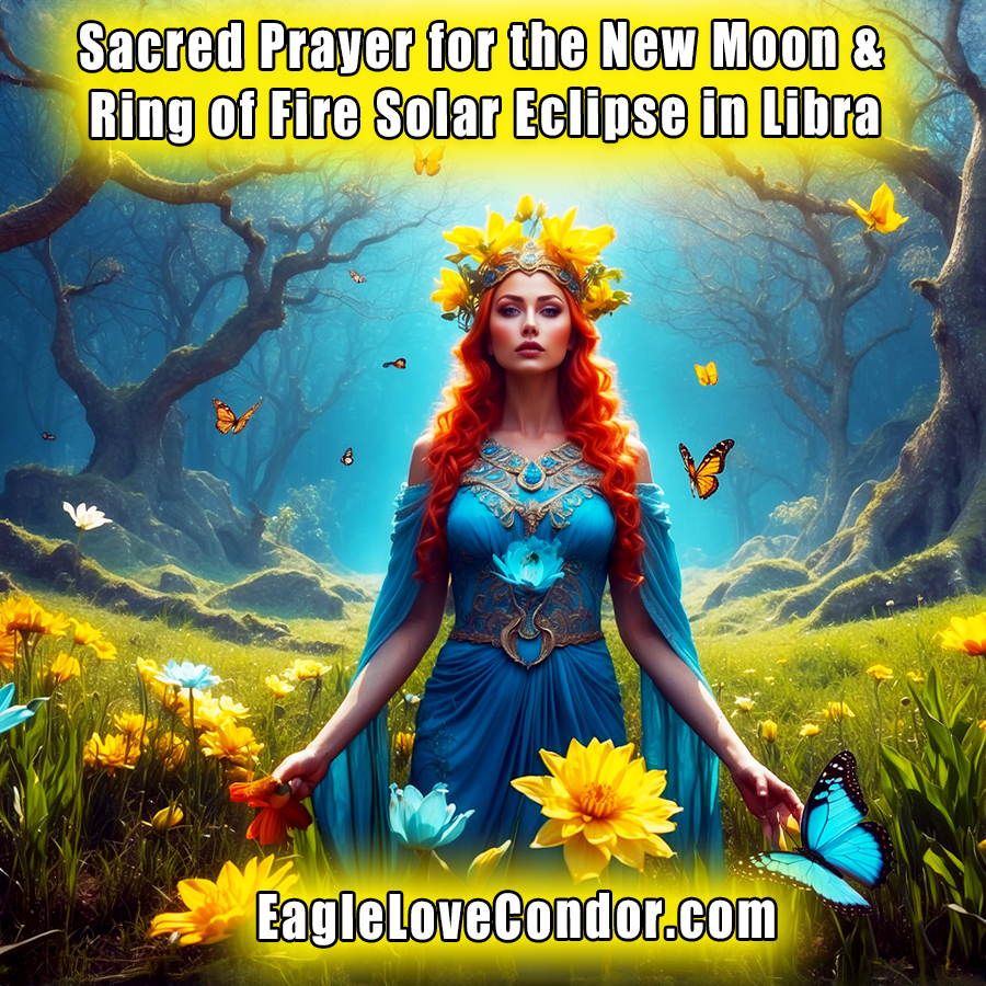 Sacred Prayer for the New Moon & Ring of Fire Solar Eclipse in Libra