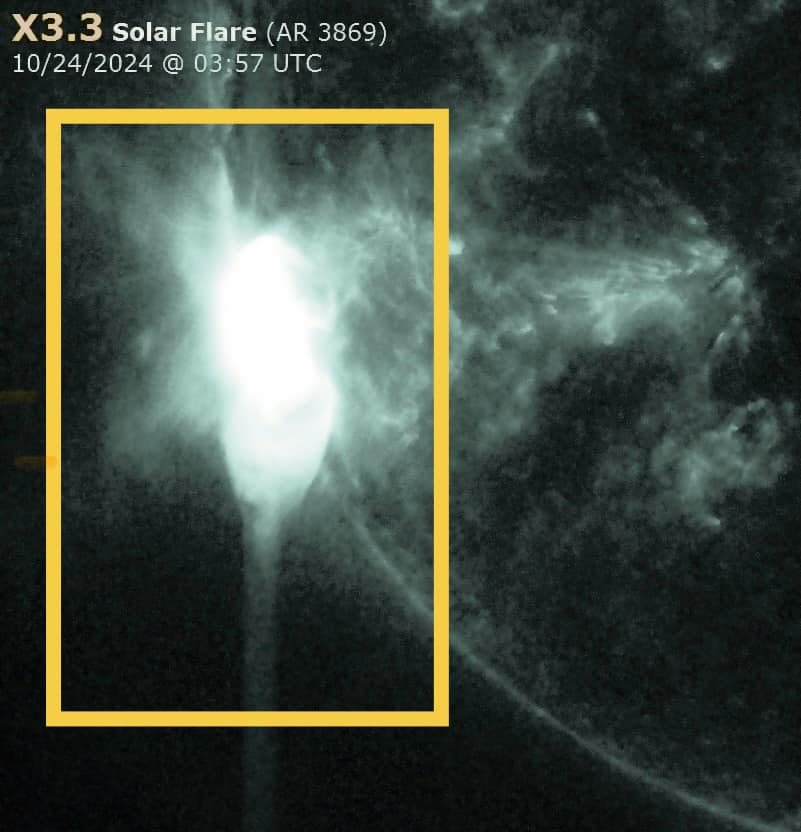 X3.33 SOLAR FLARE ALERT